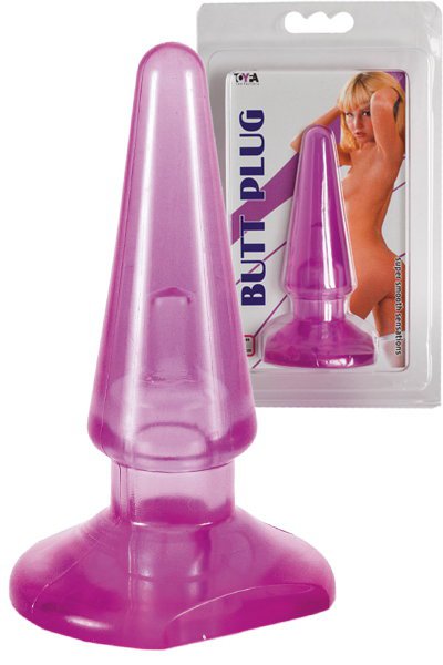 Фиолетовая анальная втулка Toyfa, 10,5х3см