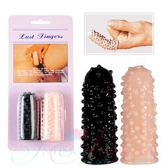 Стимулирующие насадки на пальцы Lust Fingers, для клитора, 7,5см