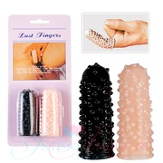 Стимулирующие насадки на пальцы Lust Fingers, для клитора, 7,5см.
