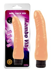 Реалистичный гибкий G-вибратор Real Touch XXX, Mambo vibe 9' dildo, телесный, 22,5х3,2-5см.