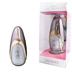 Вибромассажер для клитора Vibe Therapy® Discreet, 7 реж, серебристый, 10,6х4,5см