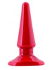 Красная анальная пробочка Toyfa Black&Red, 10,5х1-3см