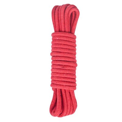 Красная хлопковая веревка для бондажа, 20м