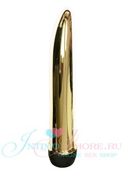 Мощный вибратор Extreme Pure Gold™ 24 Karat Elegance, золотистый, 19х2,7см