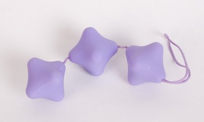Вагинальные шарики Toy Joy, фиолетовые, 4,6х4,6см