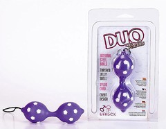 Вагинальные шарики на сцепке Duo Balls Hot Purple