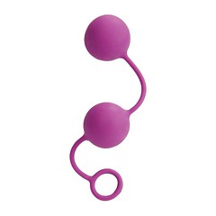 Вагинальные шарики Lia love balls в силиконовой оболочке, розовые, 3,5см 90гр