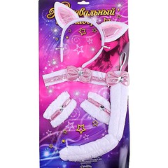 Игривый костюм Белая кошечка, OS(42-48р)