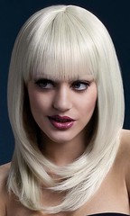 Парик Fever Tanja blonde, feathered cut with fringe (temp до 120°C), блондинка, 48см