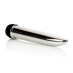 Мощный вибратор Platinum Elegance Extreme Pure Gold™, серебристый, 19х2,7см