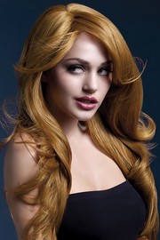 Парик Fever Nicole auburn, soft wave with side parting (temp до 120°C), каштаново-рыжий, 66см