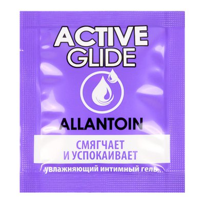 Смягчающий лубрикант Active glide с аллантоином, без запаха, 3г