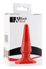 Красная анальная пробочка Toyfa Black&Red, 10,5х1-3см