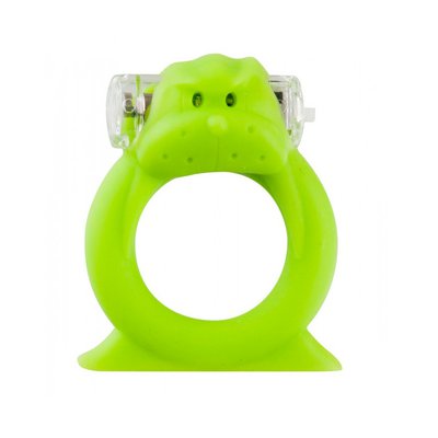 Виброкольцо Beasty Toys Wicked Walrus, зеленый силикон, 2,5см