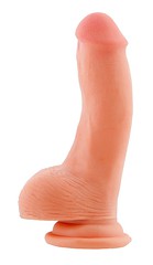 Фаллоимитатор на присоске Real Stick Elite из Soft Skin, телесный, 15см