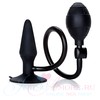 Расширяющаяся анальная пробка Dr Joel Kaplan® Silicone Inflatable plug™, 12,5х3,3см
