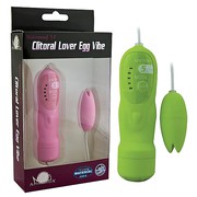 Миниатюрное вибро-яйцо Clitoral Lover, зеленое, 5 функций, 4,5х2см