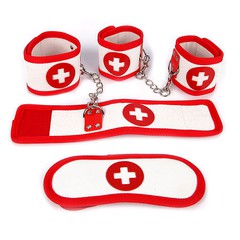Бондажный набор медсестры Notabu BDSM (наручники, оковы, маска)
