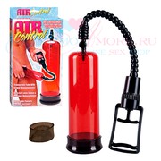 Толстая эрекционная помпа со сменной насадкой T-Bar Finger pump, 18,5х7см