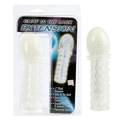 Удлиняющая насадка Glow in the dark extension™ +3см , светится в темноте, 14см