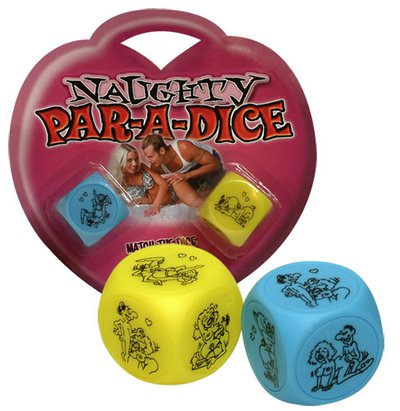 Секс-кубики Naughty Par-A-Dice (позы для секса), цветные, 3х3см