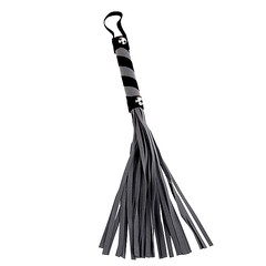 Плеть First Time™ fetish flogger, серо-черная