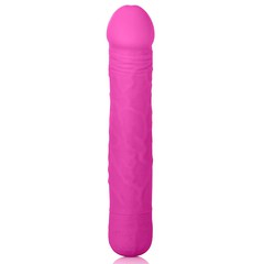 Розовый вибратор Silicone Basics™ , силикон, 10 функций, 20,5х3,8см