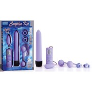 Набор Couples Kit Lavender (вибратор, вибро-яйцо, вагинальные шарики, 2 кольца), 20см.