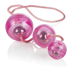 Три розовых вагинальных шарика Graduated Orgasm Balls™, 1,9/2,5/3,2см