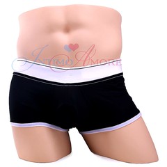 Мужские трусы Apollo™ Boxer with C-Ring с кольцом, черные, L/XL(48-52р)