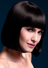 Парик Fever Elise brown, sleek bob with fringe (temp до 120°C), темно-коричневый, 33см