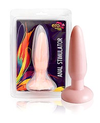 Анальная втулка на присоске "Anal Stimulator", телесная 13,5см