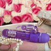 Фиолетовый вибратор со стимулятором-зайчиком True Love Honey Bunny, 20,5х4см