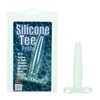 Анальная пробка Silicone Tee™ прозрачный силикон, 12х2,2см