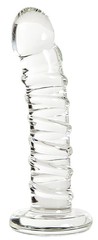 Прозрачный анальный фаллоимитатор Sexus Glass, 15см