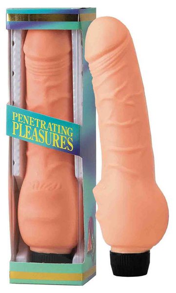 Мультискоростной вибратор Penetrating pleasures с пупырышками, 24х4-4,5см