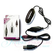 Вибро-яйцо Erokay™ Times, серебристое, питание от USB, 5,5х2,5см