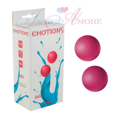 Маленькие вагинальные шарики Lola Lexy Emotions, розовый силикон, 2х34г/2,4см