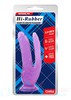 Фаллос двойной Hi-Rubber из Natural PVC, на присоске, сиреневый, 17,8х3,5/17,5х2,3см