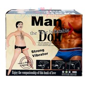 Секс-кукла мужчина Man of Doll с вибрострапоном, 17х3,5см