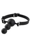 Кляп-страпон Fetish Fantasy Extreme® Face Fucker Gag-1 с анальными шариками, силикон, 10х2,3-3,7см