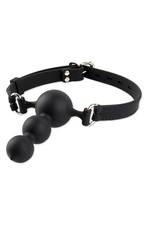Кляп-страпон Fetish Fantasy Extreme® Face Fucker Gag-1 с анальными шариками, силикон, 10х2,3-3,7см