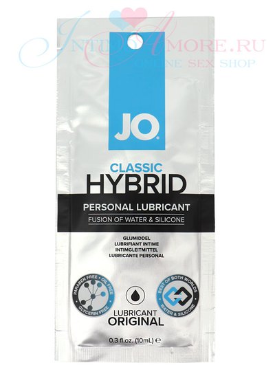 Лубрикант JO® Classic Hybrid, вода-силикон 80/20%, 10мл, годен до 10.22г