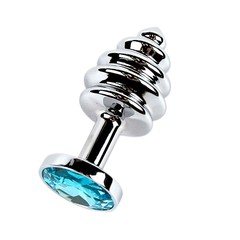 Анальная пробка Small Silver синий SM605SSilver warter blue