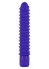 Вибромассажер Funky Ribbed с рельефом для оргазма, фиолетовый силикон, 15,3х2,6см