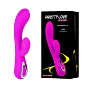 Вибратор Honey Pretty Love для G точки и клитора, USB аккумулятор, 10 режимов, силикон, 19х3,3см.