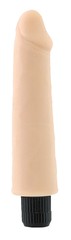 Вибратор Mr Baton Soft №9 из мягкой киберкожи, телесный, 16х2,7-3,3см