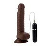Вибрирующий и пульсирующий шоколадный вибратор Mr. Just Right™ Elite Eight™ Dongs 0235-35CDSE