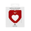 Красные пэстисы-сердца Ouch! Nipple Stickers, клеевые