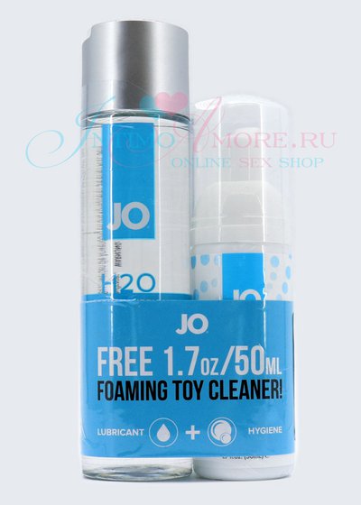 Лубрикант JO® H₂O original 120мл и очиститель JO® Refresh, 50мл
